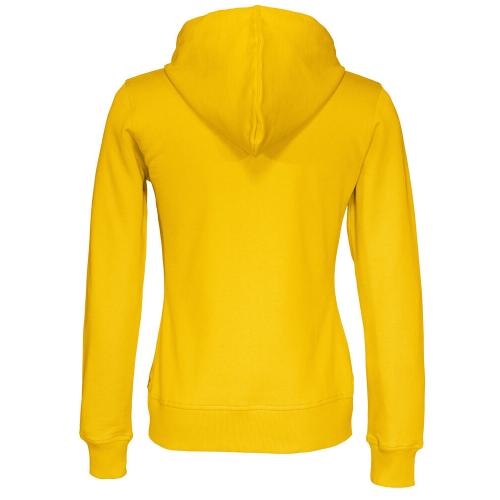Cottover full zip hoodie dames geel,l