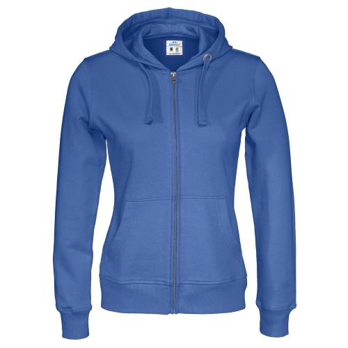 Cottover full zip hoodie dames koningsblauw,l