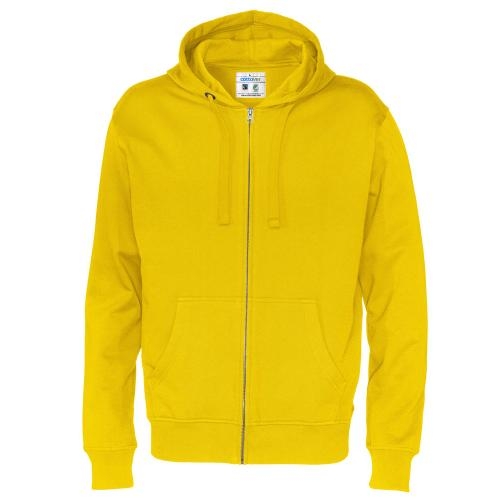 Cottover full zip hoodie heren geel,l