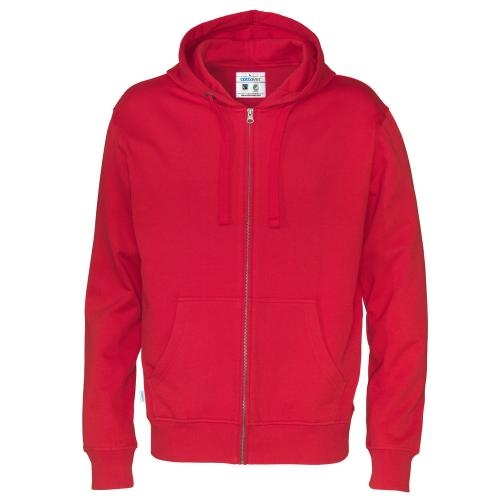Cottover full zip hoodie heren rood,l