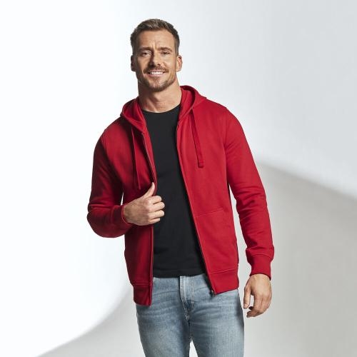 Cottover full zip hoodie heren roze,l
