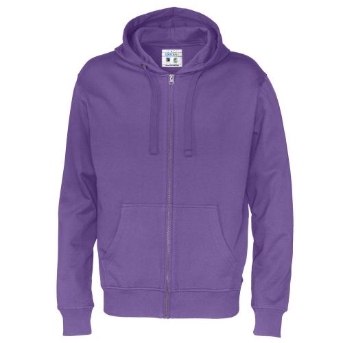 Cottover full zip hoodie heren paars,l
