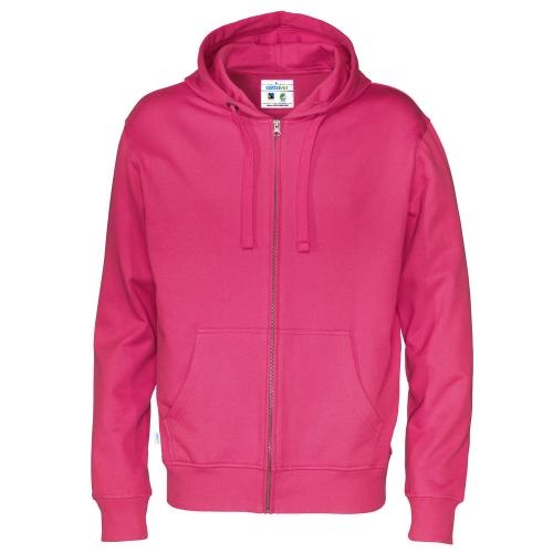 Cottover full zip hoodie heren fuchsia,l