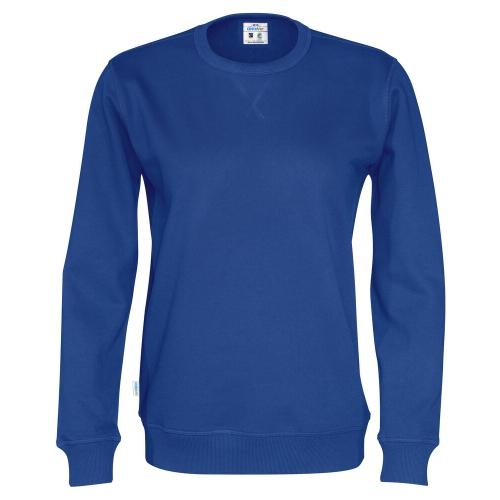 Cottover crew neck unisex blauw,l