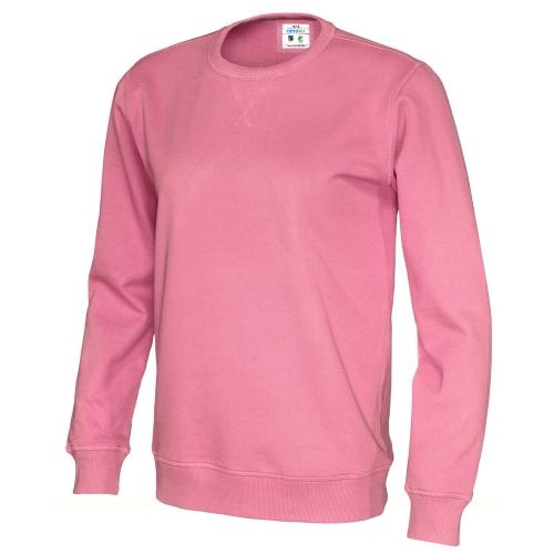 Cottover crew neck unisex roze,l