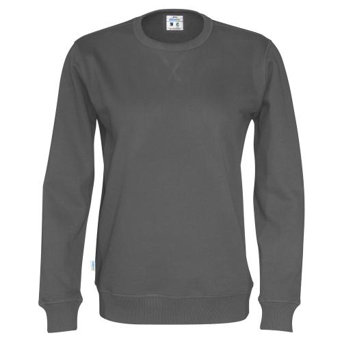 Cottover crew neck unisex antraciet,l