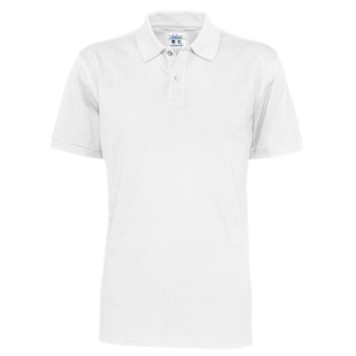 Cottover poloo pique heren wit,l