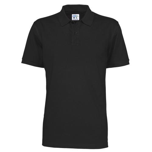 Cottover poloo pique heren zwart,l