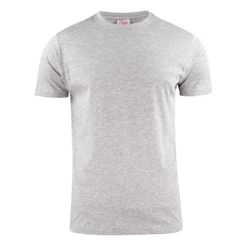 Printer heavy t-shirt RSX grey melange,l