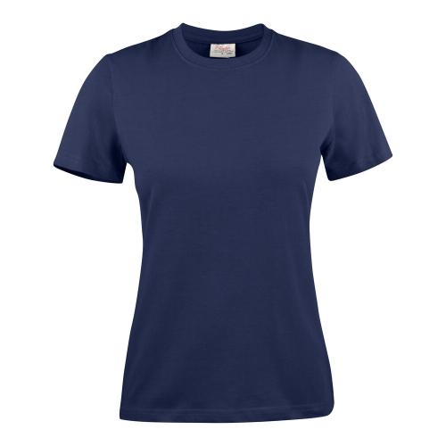 Printer Heavy t-shirt Lady navy,l
