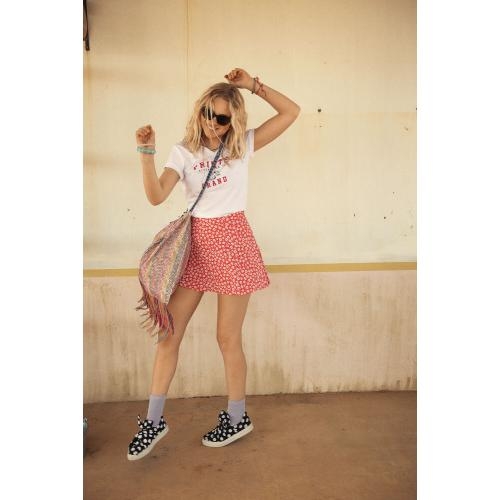 Printer Heavy t-shirt Lady hemelsblauw,m