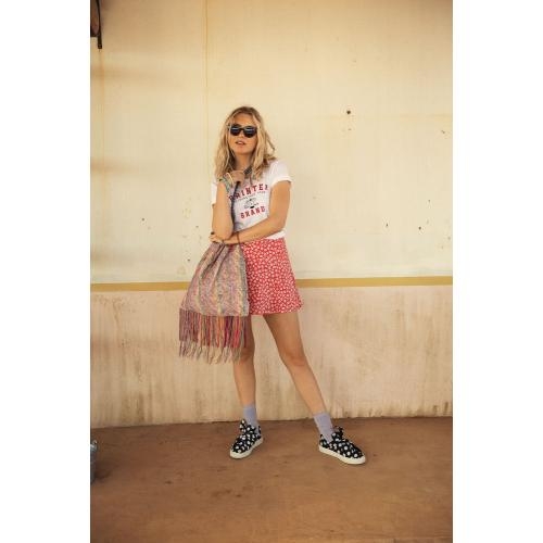 Printer Heavy t-shirt Lady hemelsblauw,m