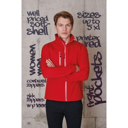 Printer Vert Softshell Jacket blauw,l