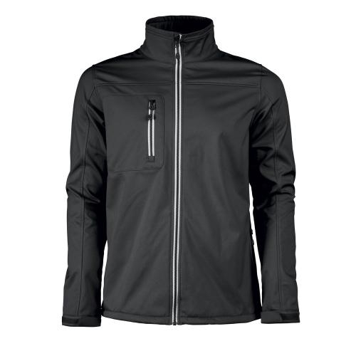 Printer Vert Softshell Jacket zwart,l