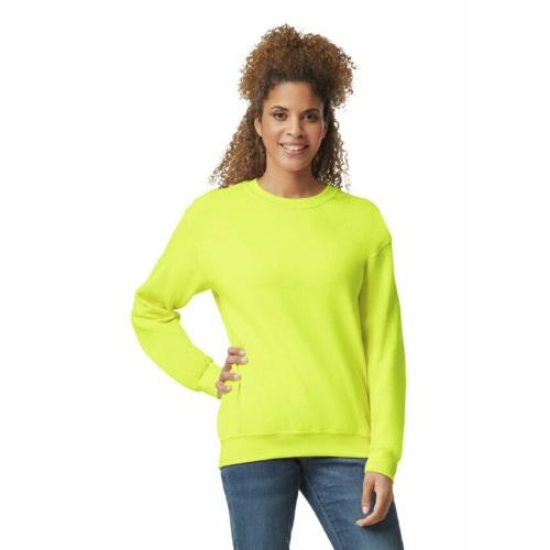 Gildan basic sweater safety green,l