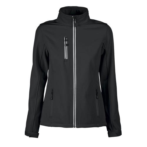 Printer Vert Lady Softshell Jacket zwart,l