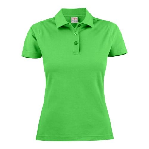 Polo pique surflady limoengroen,m