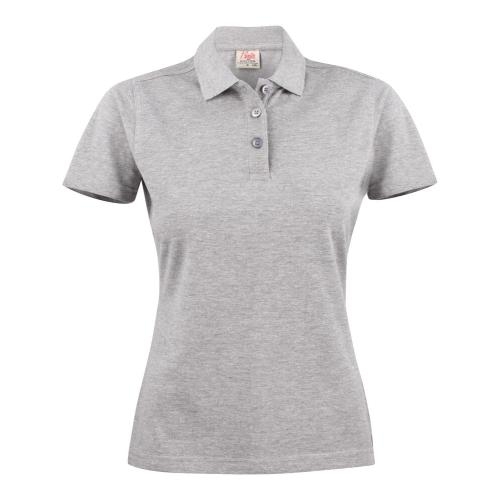 Polo pique surflady lichtgrijs,l