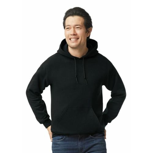 Gildan hooded sweater unisex zwart,l