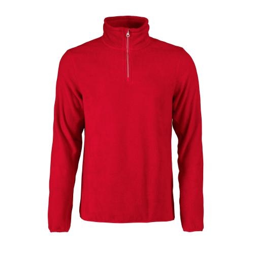 Printer Frontflip Fleece Halfzip rood,s