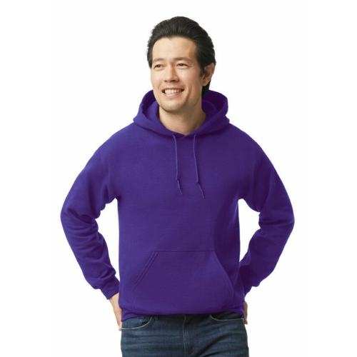 Gildan hooded sweater unisex paars,l