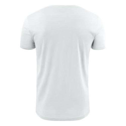 printer heavy v t-shirt wit,l