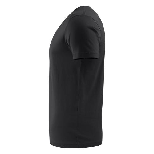 printer heavy v t-shirt wit,l