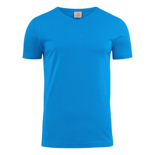 printer heavy v t-shirt oceaan blauw,l