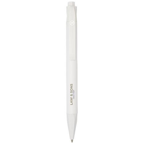 Corn plastic balpen Terra wit