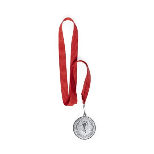 Medaille Corum rood/zilver