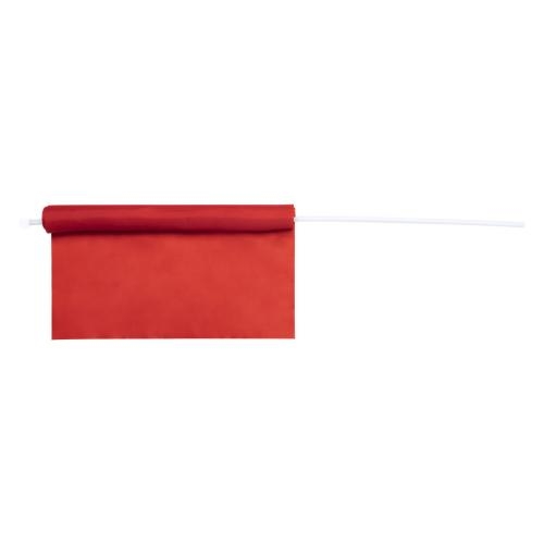 Vlag op Stok Portel rood