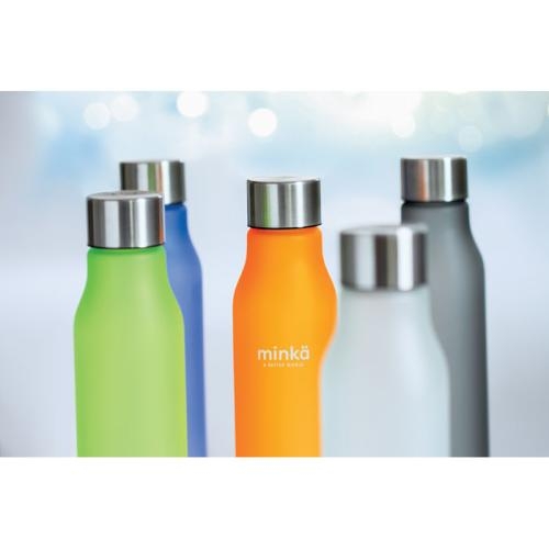 Lekvrije RPET drinkfles 600 ml transparant/wit