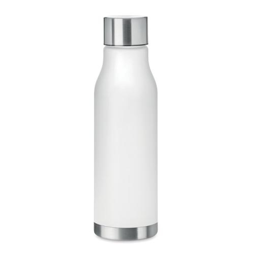 Lekvrije RPET drinkfles 600 ml transparant/wit