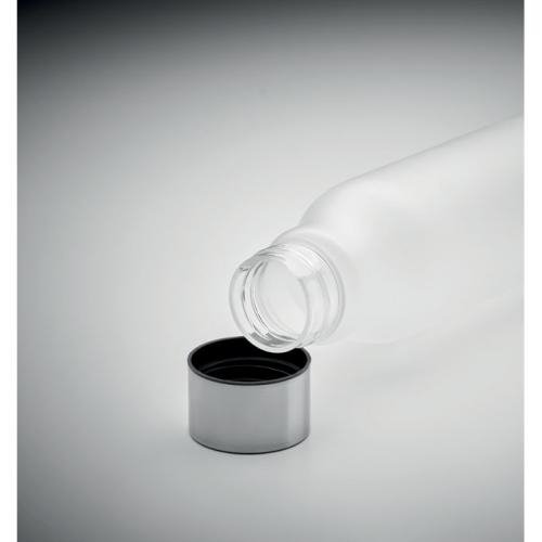 Lekvrije RPET drinkfles 600 ml transparant/wit
