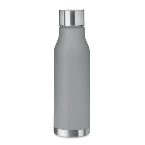 Lekvrije RPET drinkfles 600 ml transparant grijs