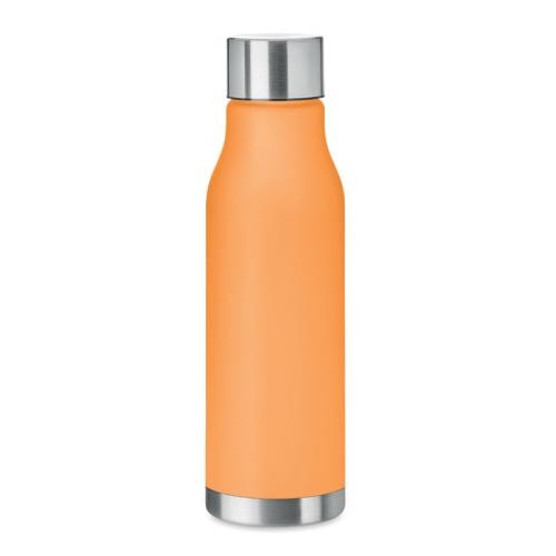 Lekvrije RPET drinkfles 600 ml transparant oranje