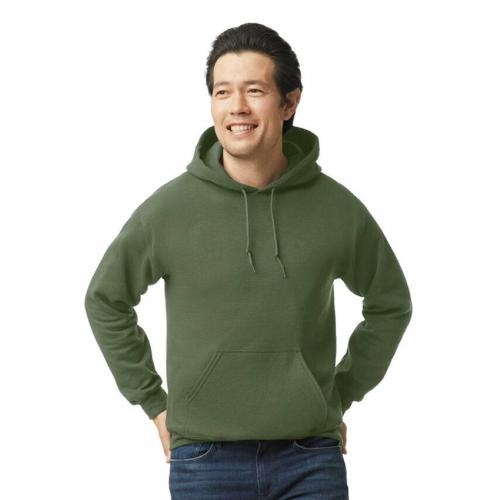 Gildan hooded sweater unisex military green,l