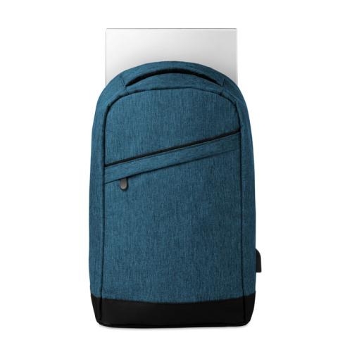 Nylon rugtas Berlin blauw