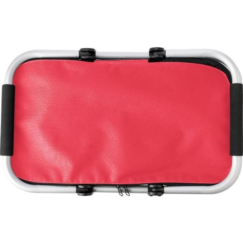 Sterke boodschappenmand Oxford rood