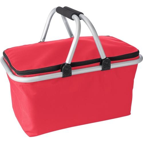 Sterke boodschappenmand Oxford rood