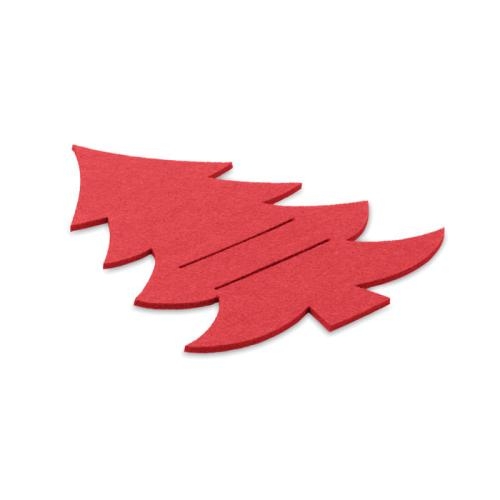 RPET vilten bestekhouder rood