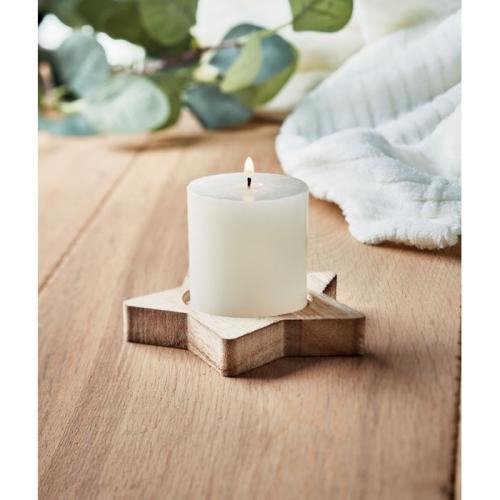 Kaars stervormige houten Lotus hout