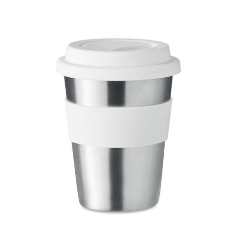 RVS drinkbeker 350 ml Irmug wit
