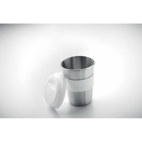 RVS drinkbeker 350 ml Irmug wit
