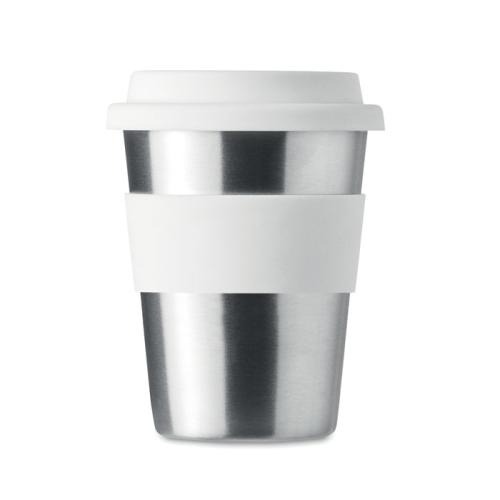 RVS drinkbeker 350 ml Irmug wit