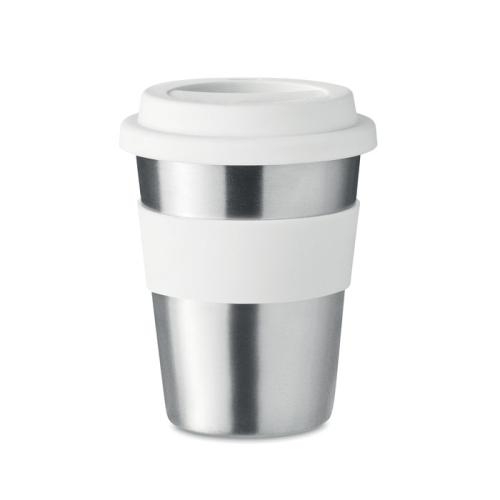RVS drinkbeker 350 ml Irmug wit