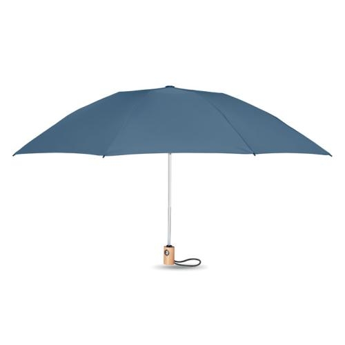 23 Inch opvouwbare paraplu Leeds blauw