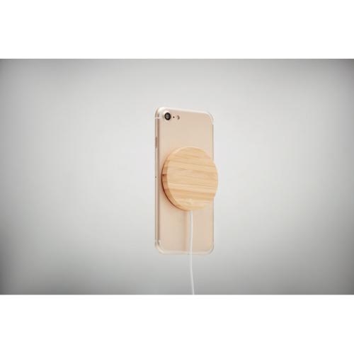 Magnetische draadloze oplader Rundo mag hout