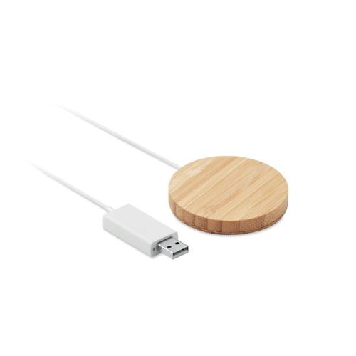 Magnetische draadloze oplader Rundo mag hout