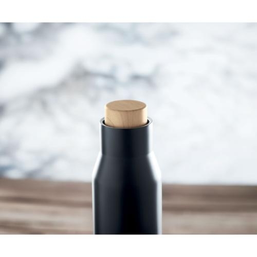 Dubbelwandige thermosfles 500ML Dudinka zwart